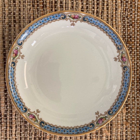 Blue Floral Crown Imperial Czecho-Siowakia Lauriston 6 piece place setting - Picture 9 of 12